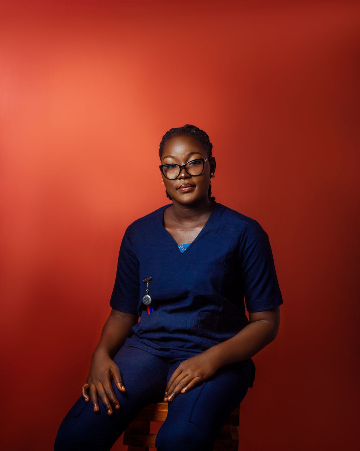 A nurse smiling in the surgical center